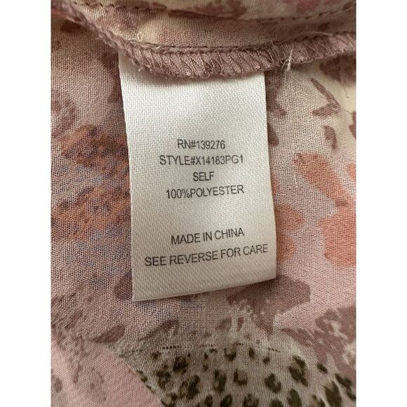 DanielRainn Blouse Women Tunic Top 2X Plus  Boho Comfort Grandmacore Translucent - Picture 4 of 8